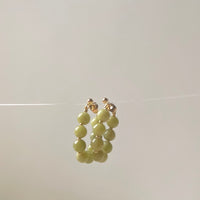 Sagie Jade Stud Hoop Earrings