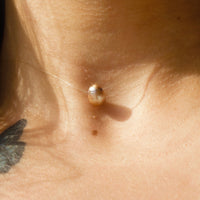 Floating Cream Pearl Necklace